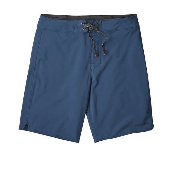Patagonia Hydropeak Mens Board Shorts 36 Navy Zip Pocket Swim Unlined Logo - Picture 1 of 8